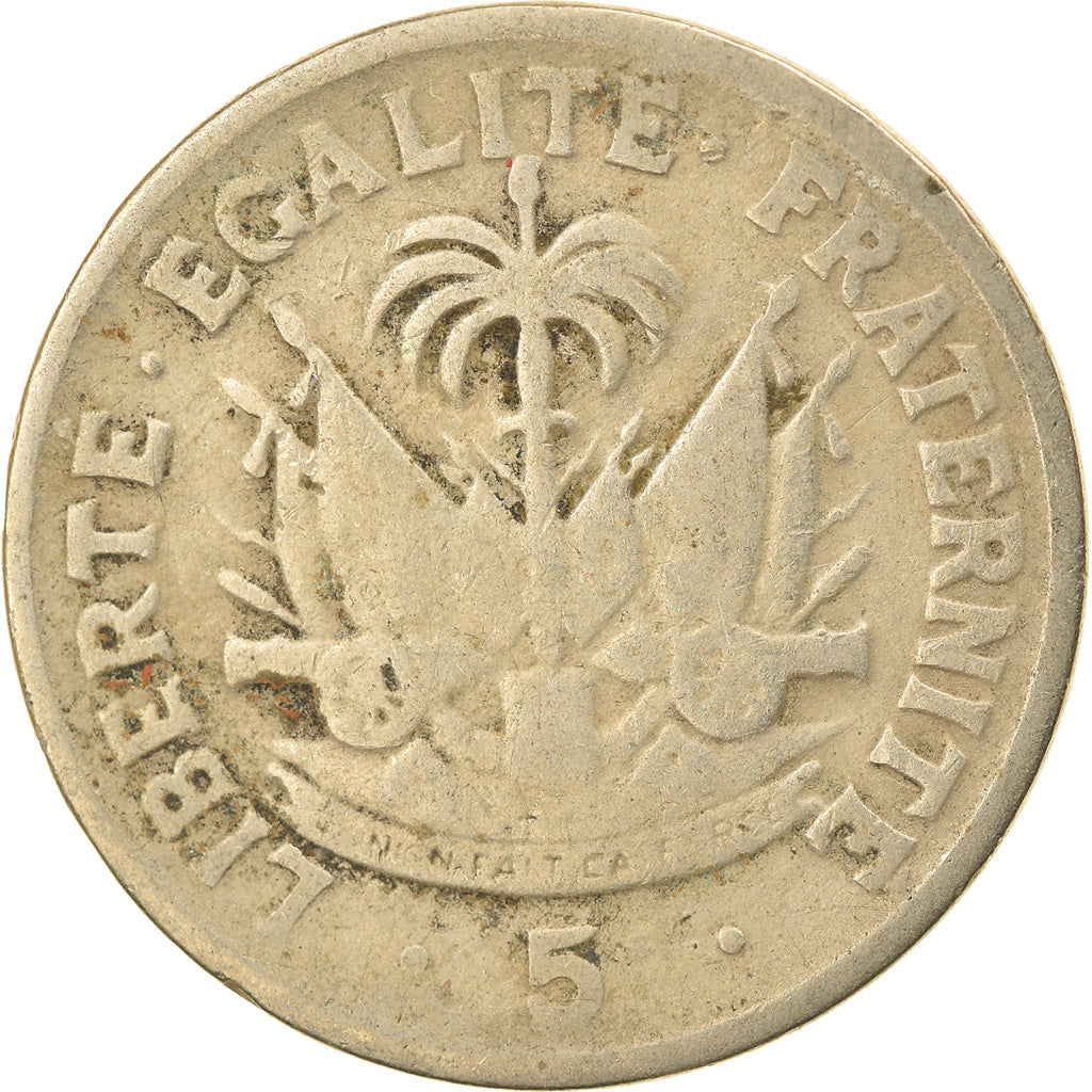 Monnaie, Haïti, 5 Centimes, 1970, TB, Copper-Nickel-Zinc, KM:62