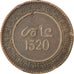 Coin, Morocco, 'Abd al-Aziz, 10 Mazunas, 1902, Birmingham, VF(20-25), Bronze