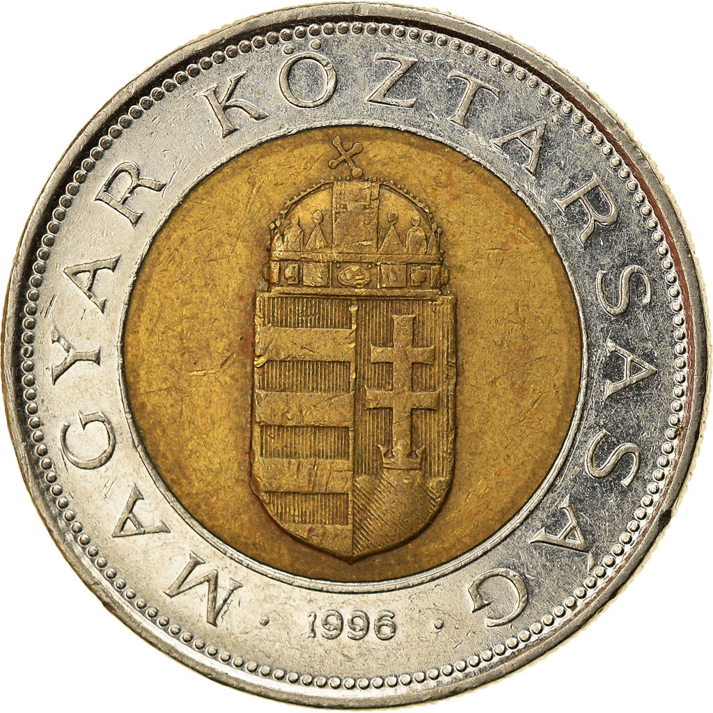 Munten, Hongarije, 100 Forint, 1996, Budapest, ZF, Bi-Metallic, KM:721