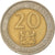 Coin, Kenya, 20 Shillings, 1998, British Royal Mint, EF(40-45), Bi-Metallic