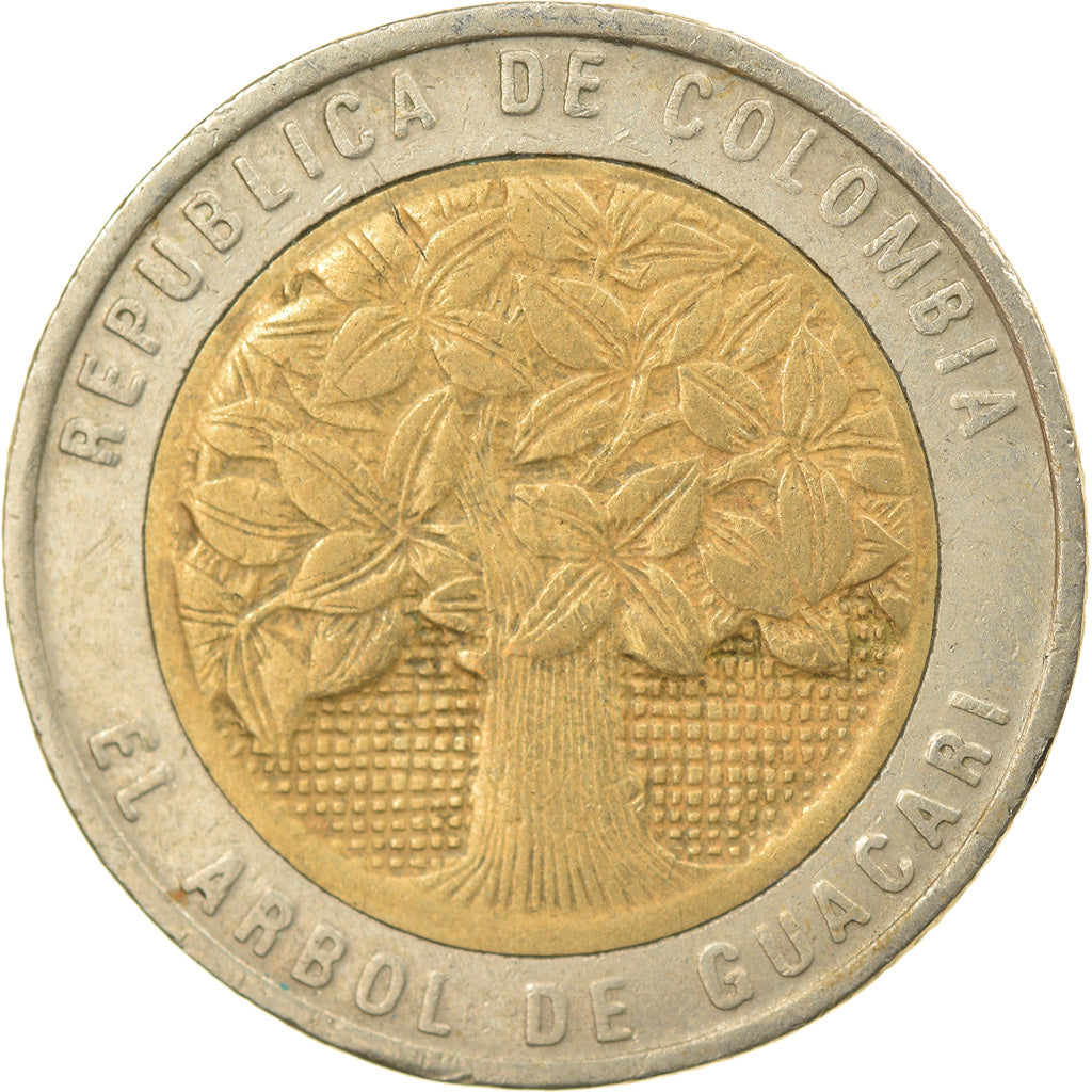 Münze, Kolumbien, 500 Pesos, 1994, SS, Bi-Metallic, KM:286