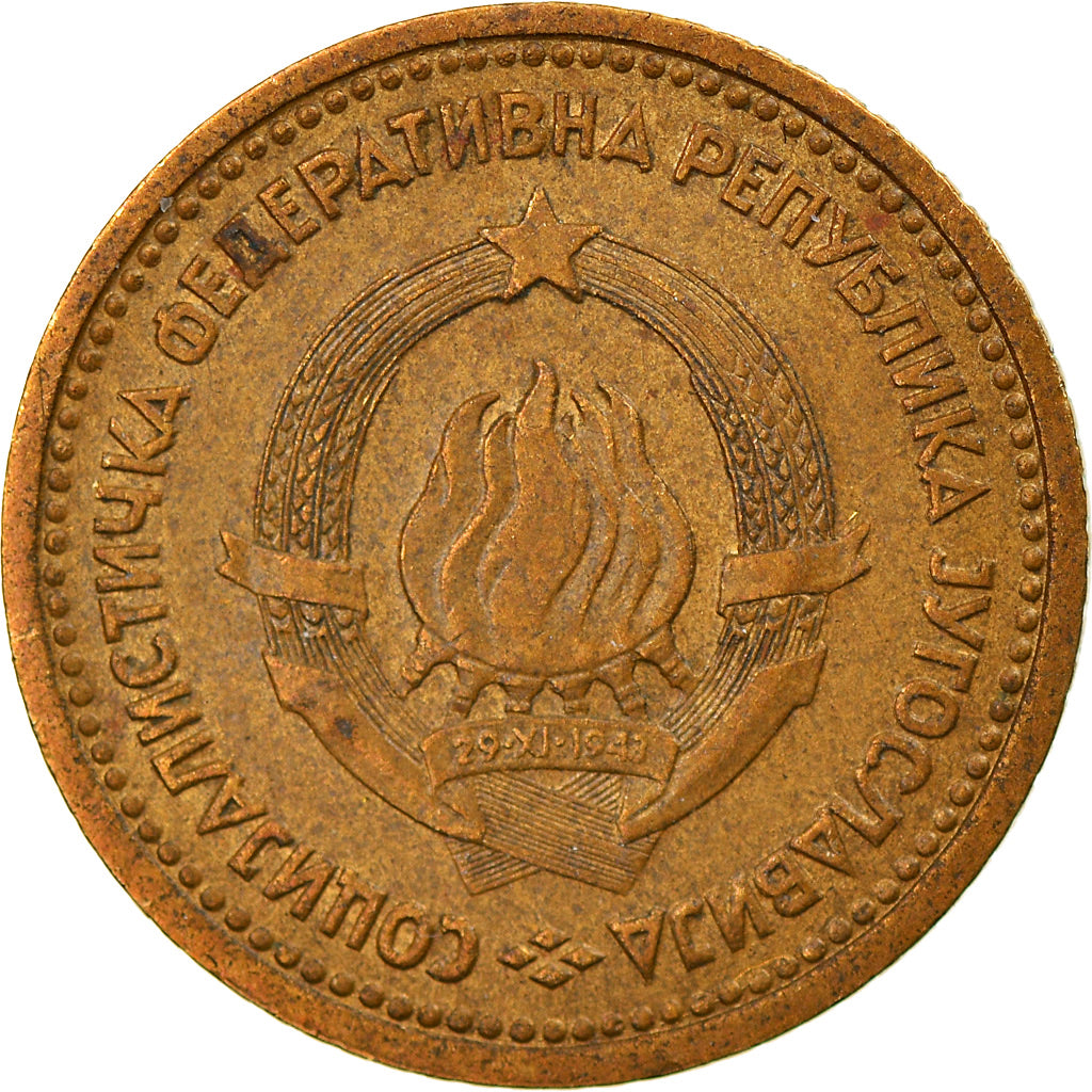 Monnaie, Yougoslavie, 5 Para, 1965, TTB, Laiton, KM:42