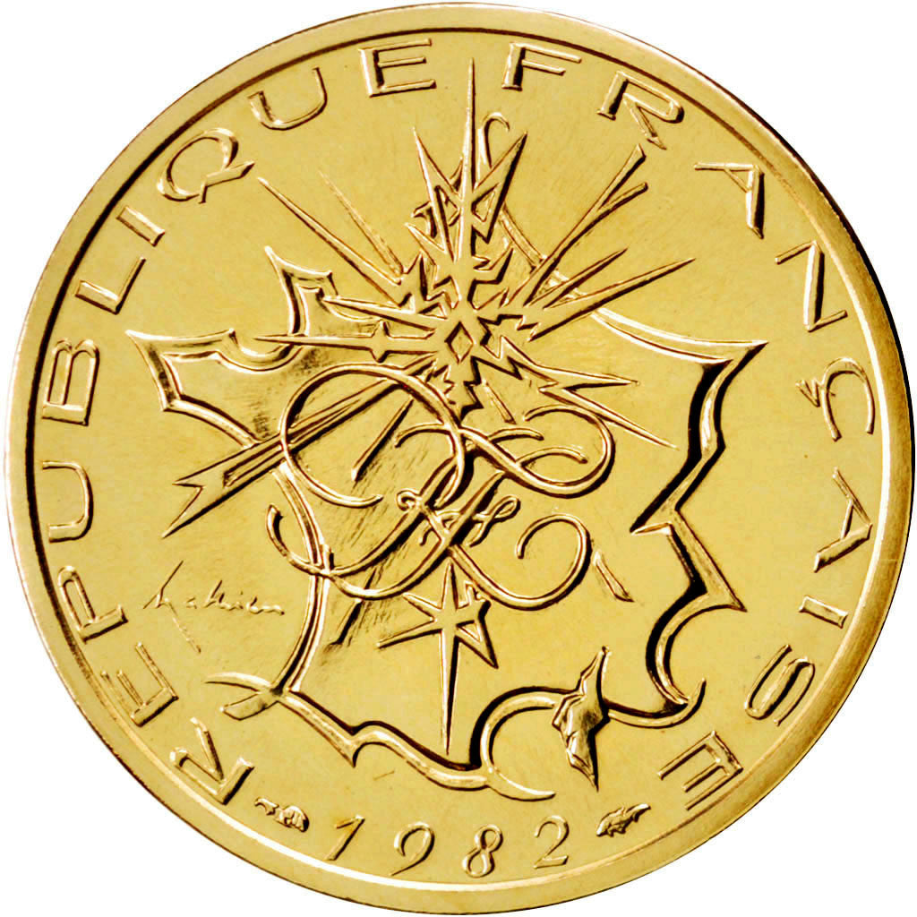 Moneda, Francia, 10 Francs, 1982, FDC, Níquel - latón, KM:P743, Gadoury:186.P1