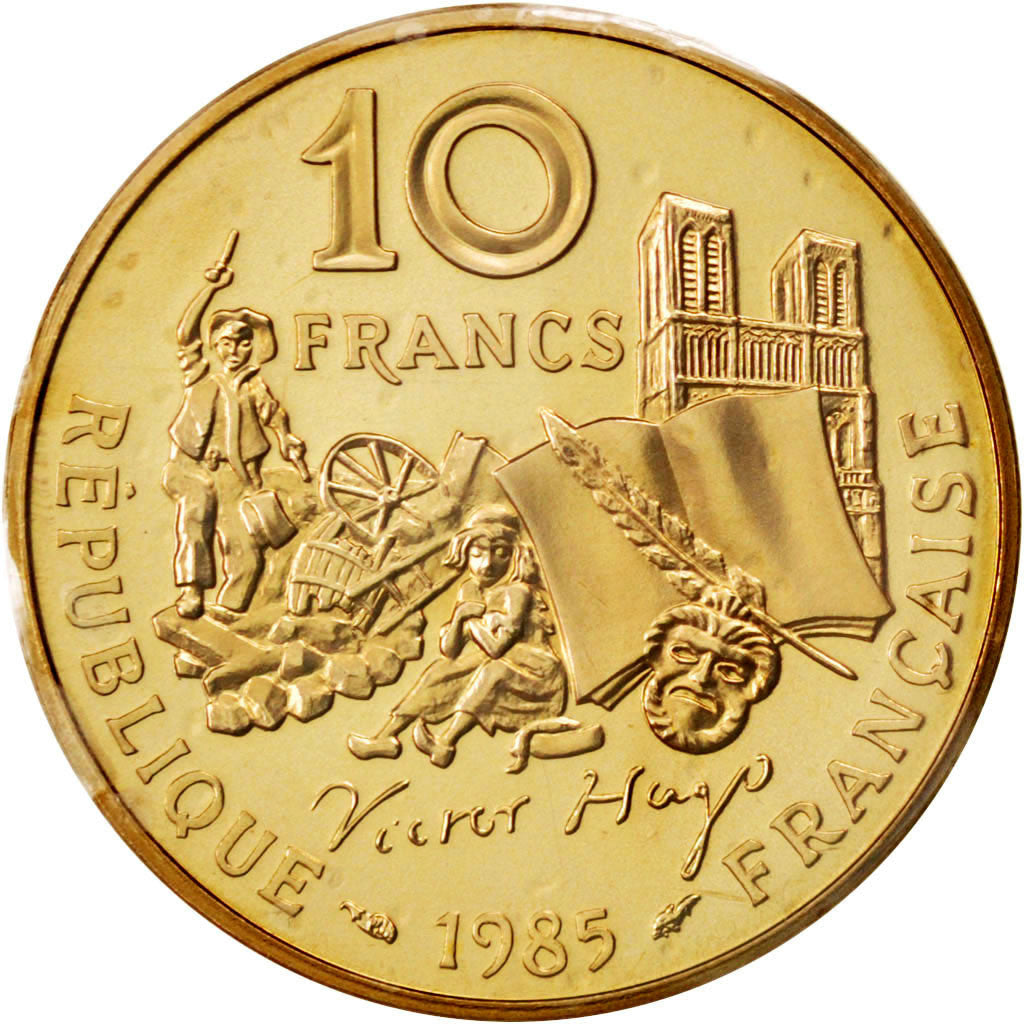 Coin, France, 10 Francs, 1985, MS(65-70), Cupro-nickel Aluminium, KM:P955