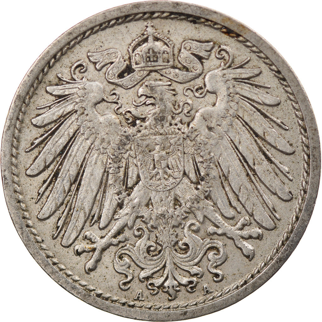 Münze, GERMANY - EMPIRE, Wilhelm II, 10 Pfennig, 1915, Berlin, SS