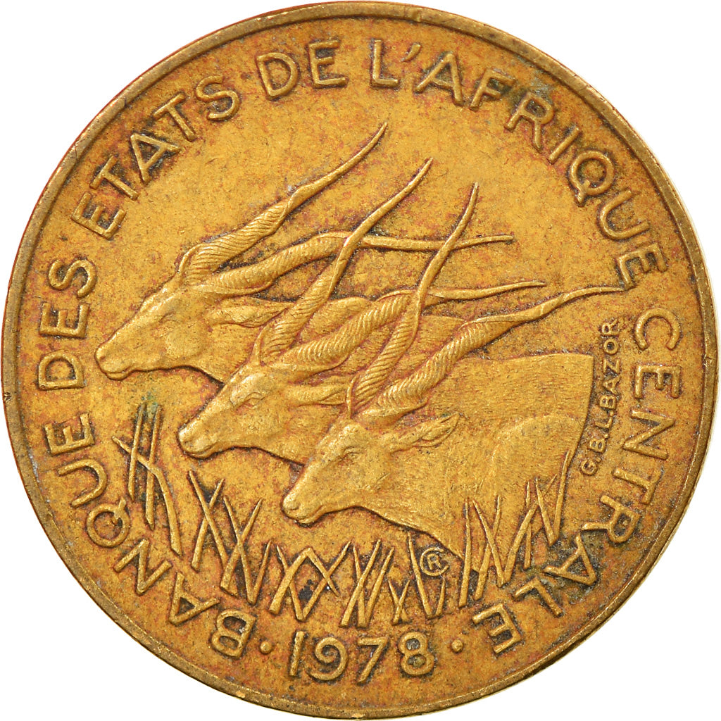 Moneda, Estados del África Occidental, 5 Francs, 1978, MBC, Aluminio - níquel