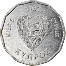 Coin, Cyprus, 5 Mils, 1982, EF(40-45), Aluminum, KM:50.2