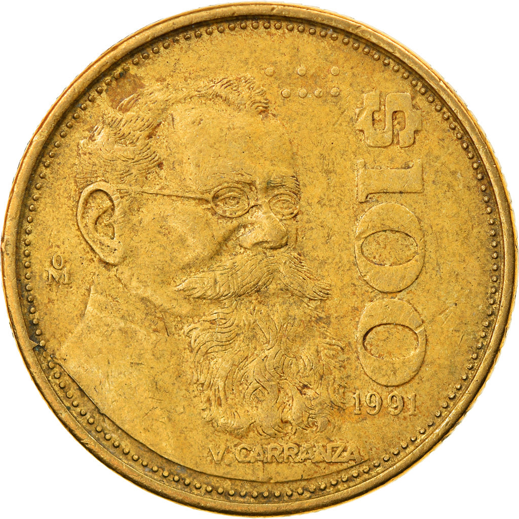 Monnaie, Mexique, 100 Pesos, 1991, Mexico City, TTB, Aluminum-Bronze, KM:493