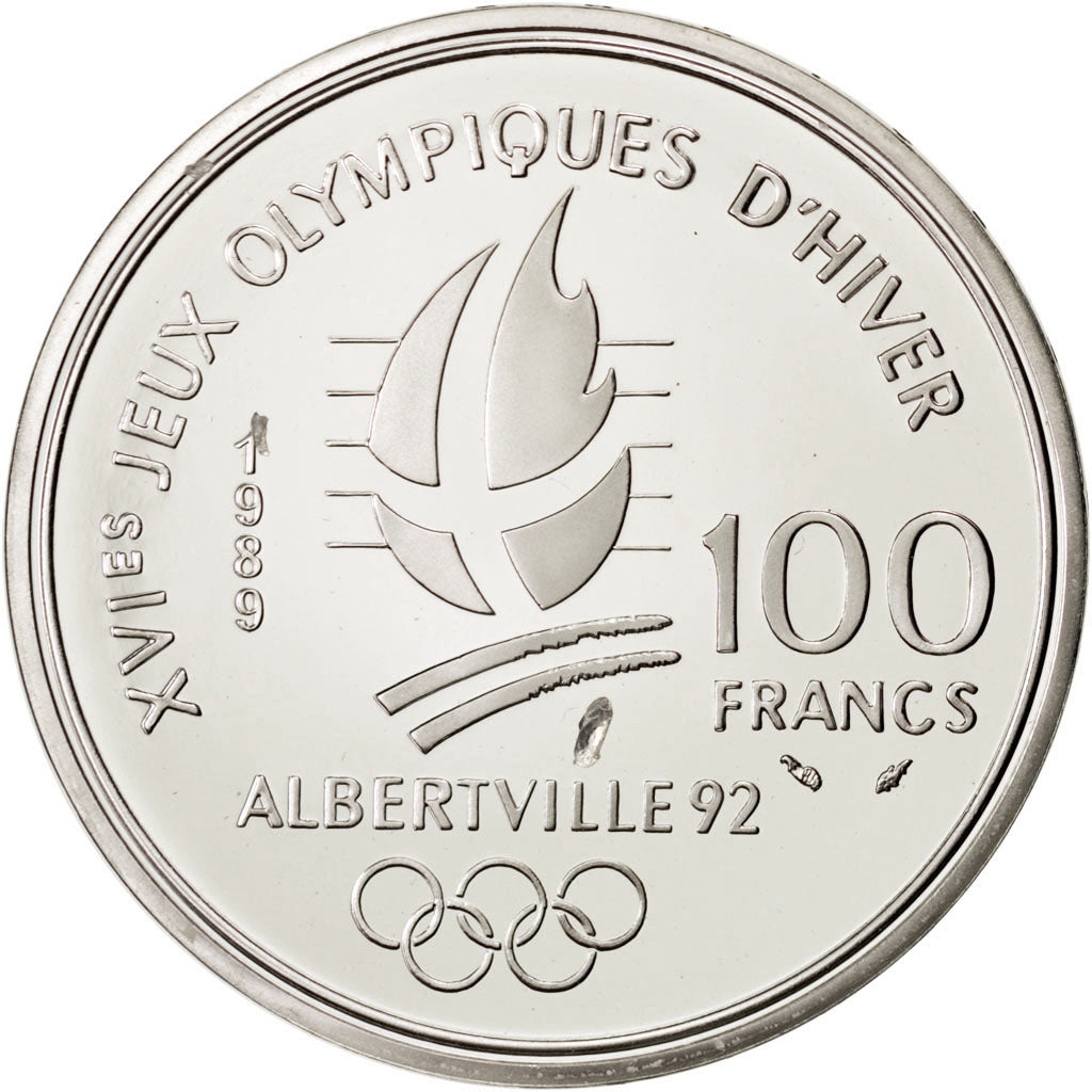 Coin, France, 100 Francs, 1989, MS(65-70), Silver, KM:971