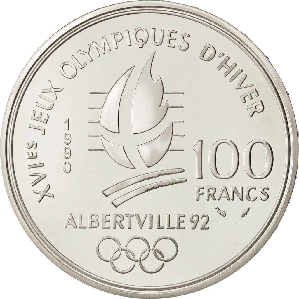 Coin, France, 100 Francs, 1990, MS(65-70), Silver, KM:983