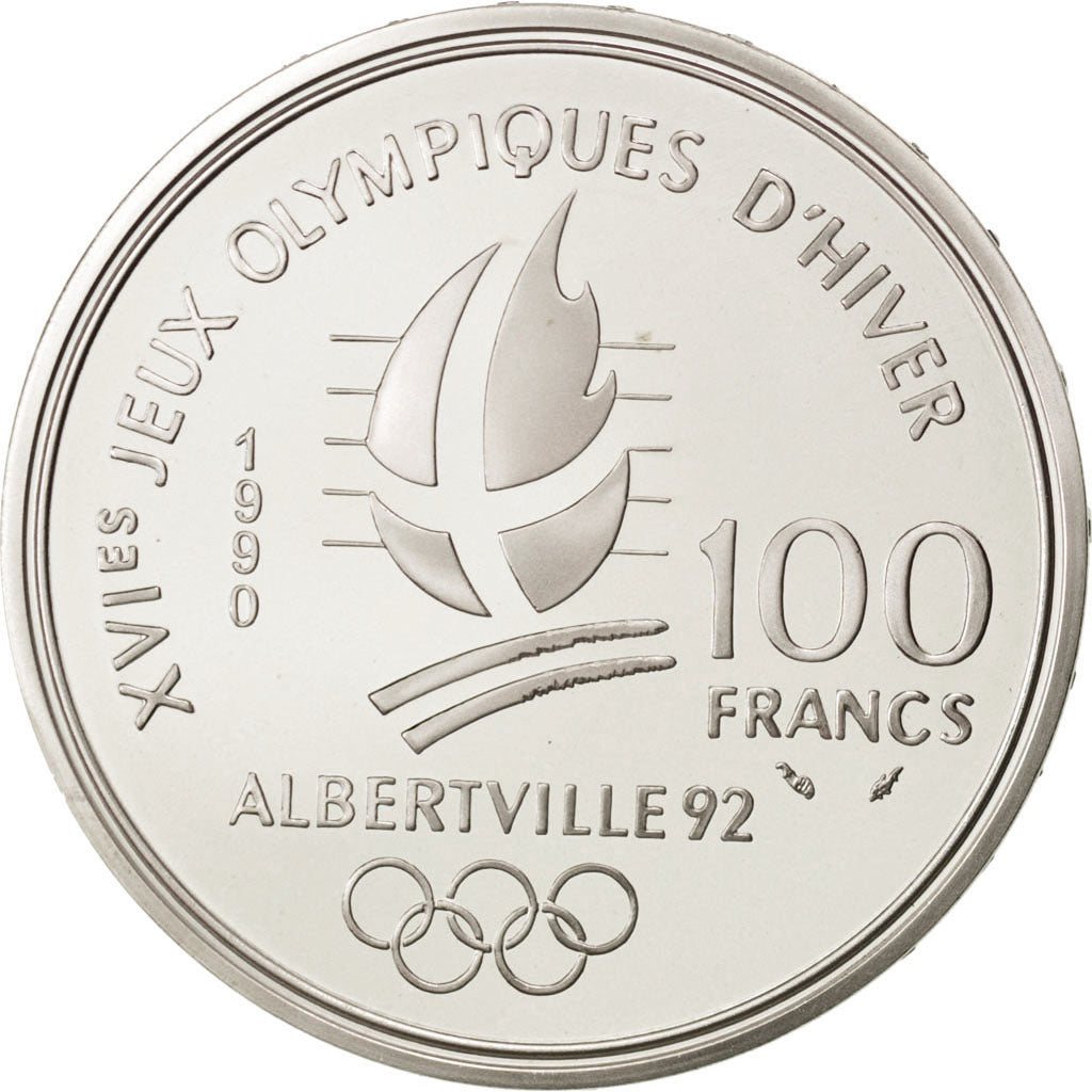 Coin, France, 100 Francs, 1990, MS(65-70), Silver, KM:980