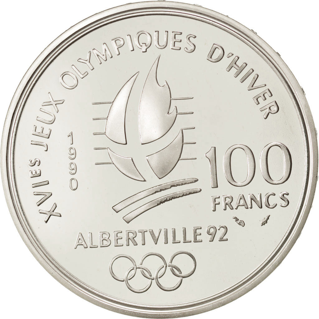 Coin, France, 100 Francs, 1990, MS(65-70), Silver, KM:983