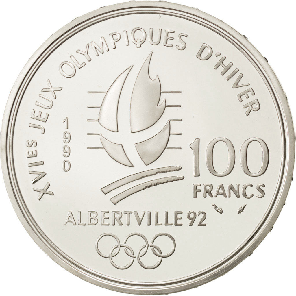 Coin, France, 100 Francs, 1990, MS(65-70), Silver, KM:980