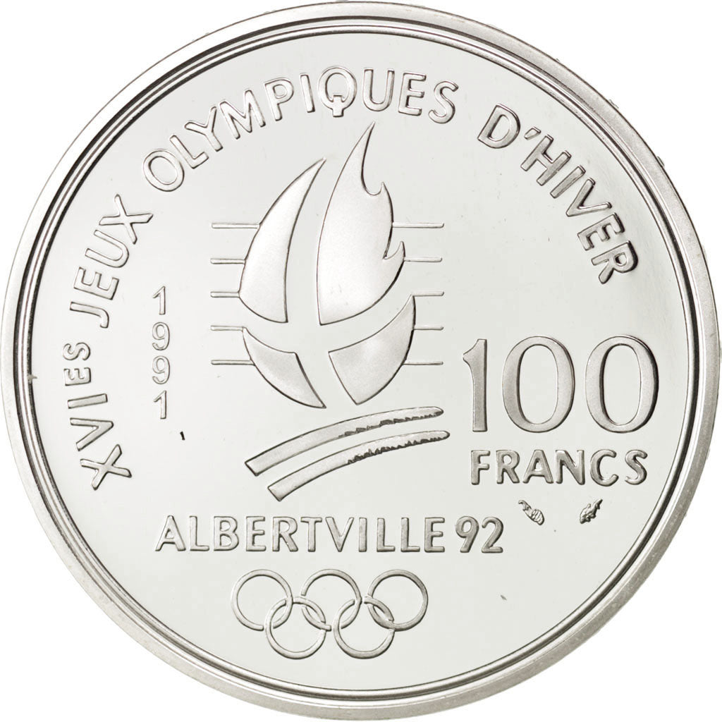 Coin, France, 100 Francs, 1991, MS(65-70), Silver, KM:993