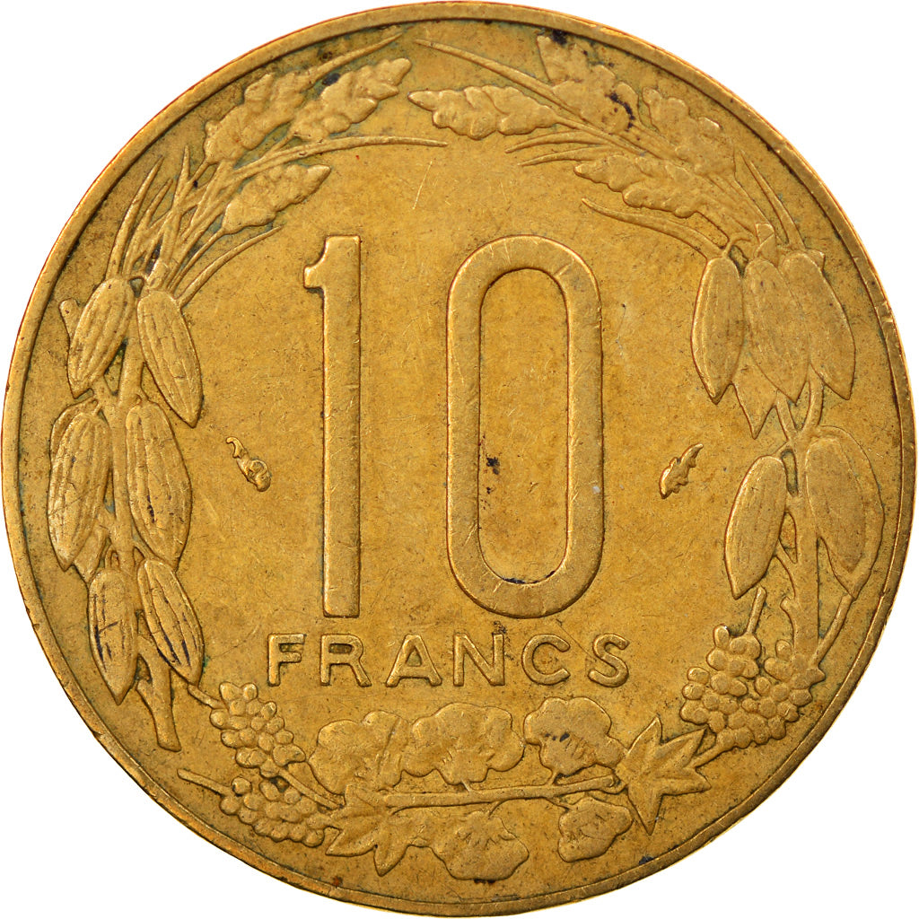 Moneta, Stati dell’Africa centrale, 10 Francs, 1985, Paris, BB