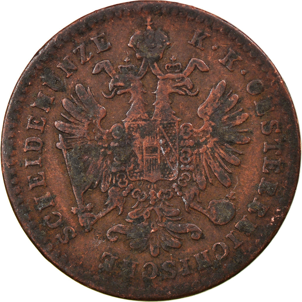Moeda, Áustria, Franz Joseph I, Kreuzer, 1859, EF(40-45), Cobre, KM:2186