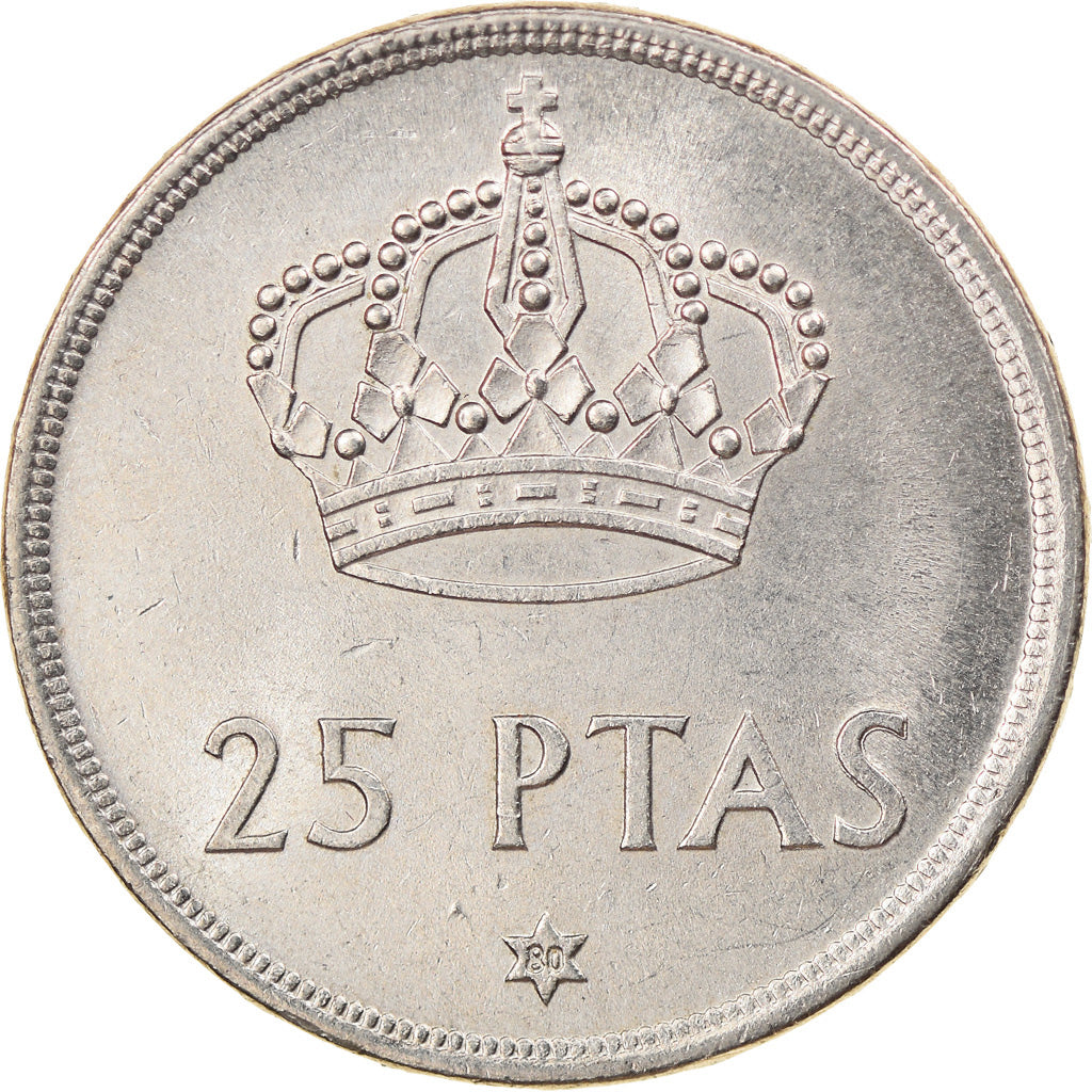 Monnaie, Espagne, Juan Carlos I, 25 Pesetas, 1980, SUP, Copper-nickel, KM:808