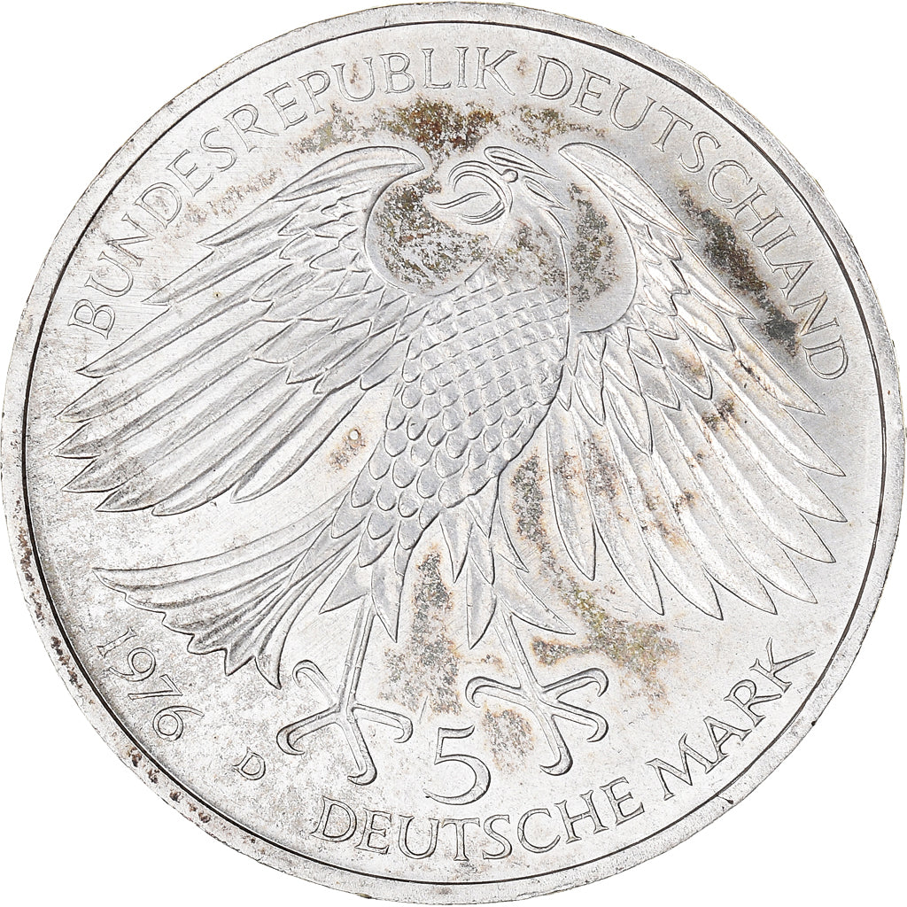 Coin, GERMANY - FEDERAL REPUBLIC, 5 Mark, 1976, Munich, Germany, MS(60-62)