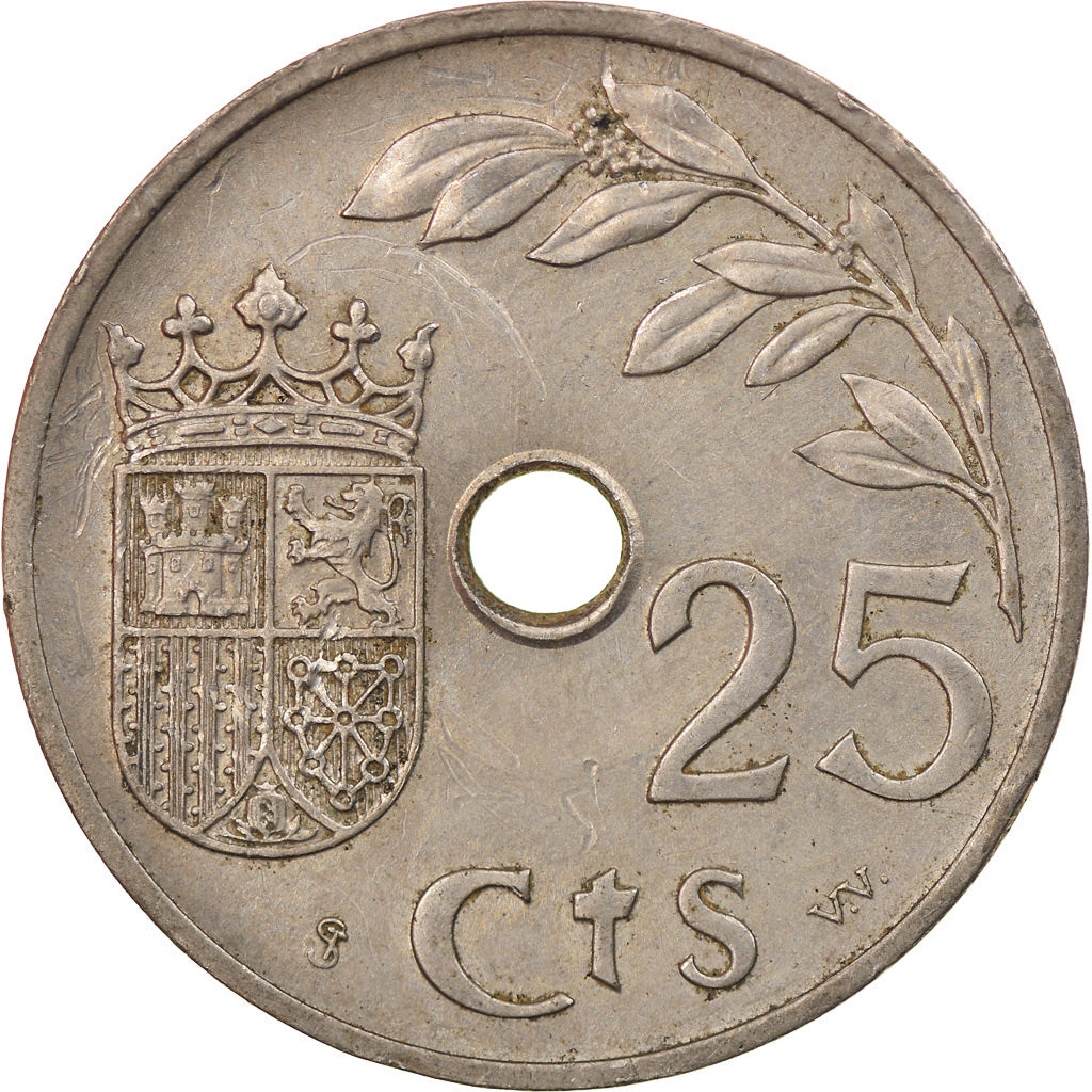 Munten, Spanje, 25 Centimos, 1937, Vienna, ZF, Copper-nickel, KM:753