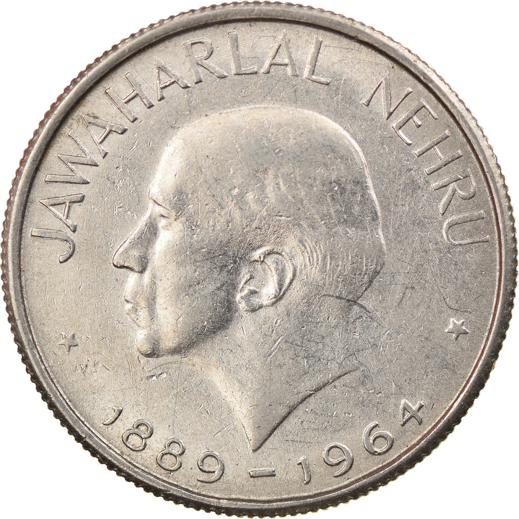Coin, INDIA-REPUBLIC, 50 Paise, 1964, EF(40-45), Nickel, KM:56