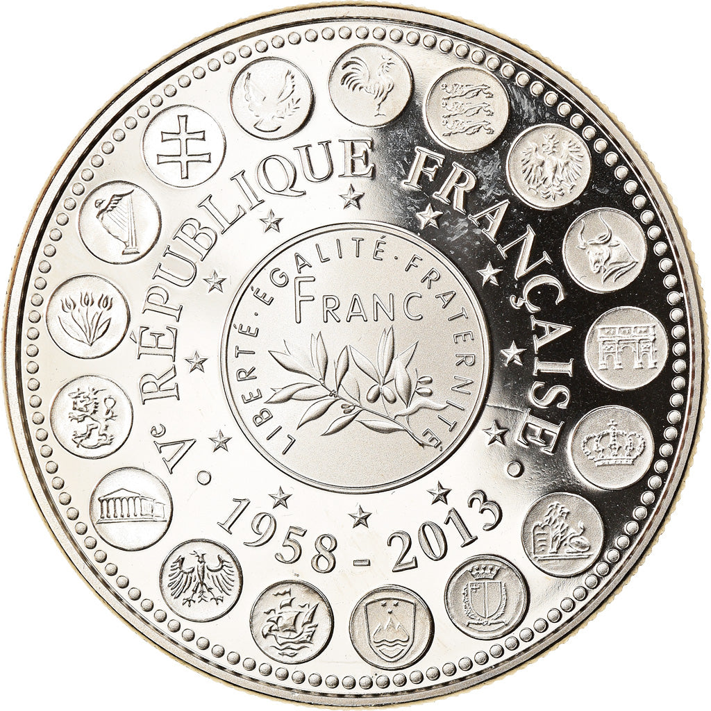 Francia, medalla, L'Europe des XXVII, Veme République, Politics, 2013, FDC
