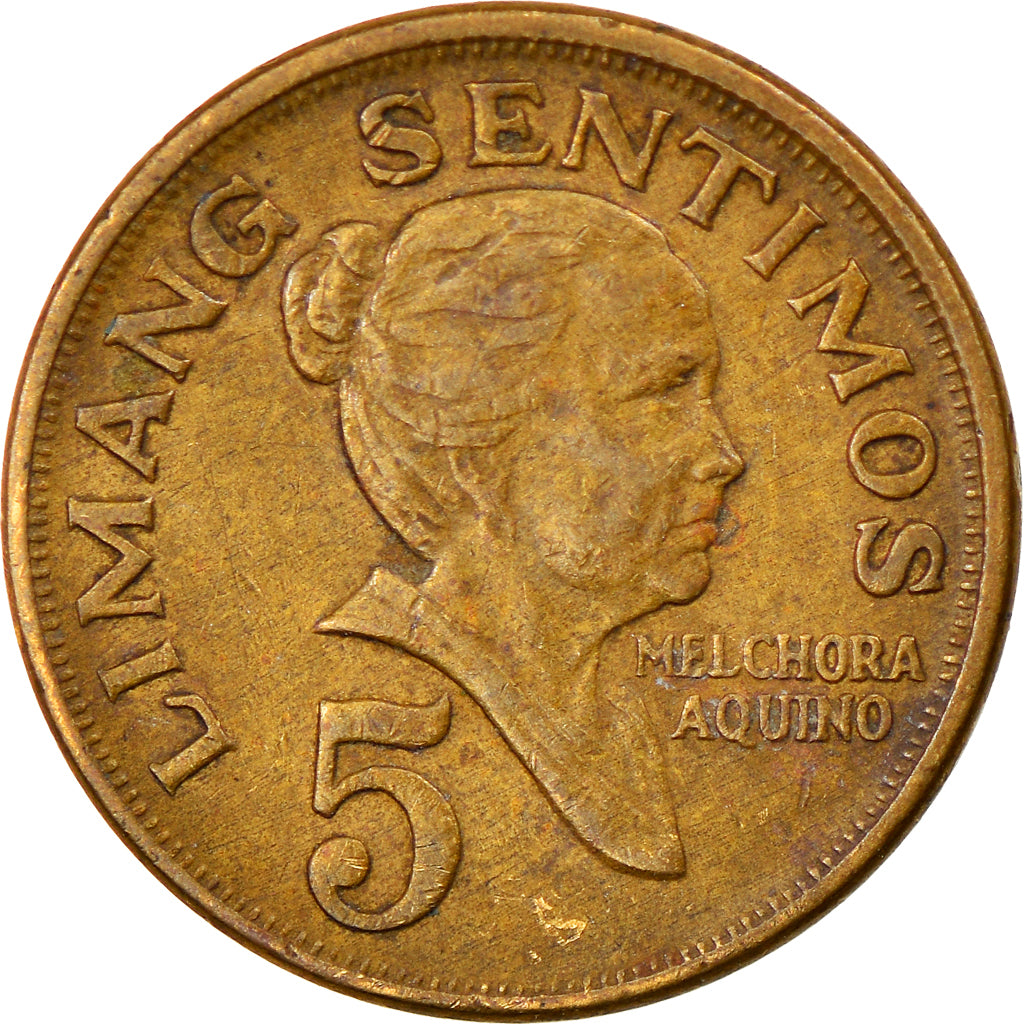 Monnaie, Philippines, 5 Sentimos, 1967, TTB, Laiton, KM:197