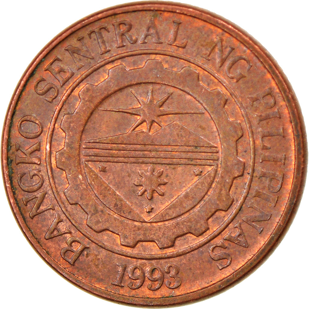 Moneta, Filipiny, 10 Sentimos, 2002, EF(40-45), Miedź platerowana stalą