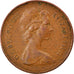 Moeda, Grã-Bretanha, Elizabeth II, New Penny, 1973, EF(40-45), Bronze, KM:915