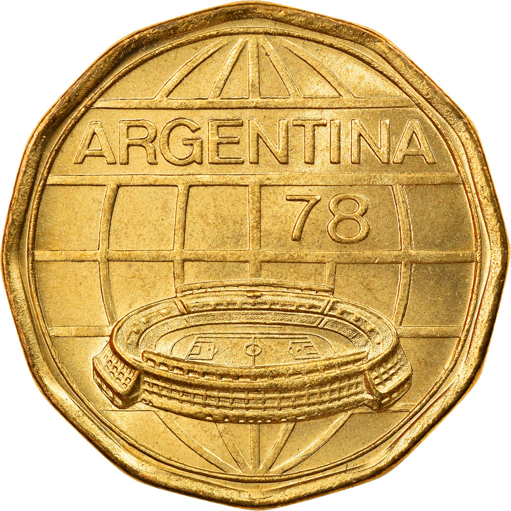 Moneda, Argentina, 100 Pesos, 1977, MBC, Aluminio - bronce, KM:77