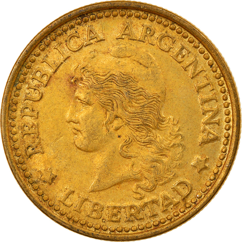 Münze, Argentinien, 50 Centavos, 1975, SS, Aluminum-Bronze, KM:68