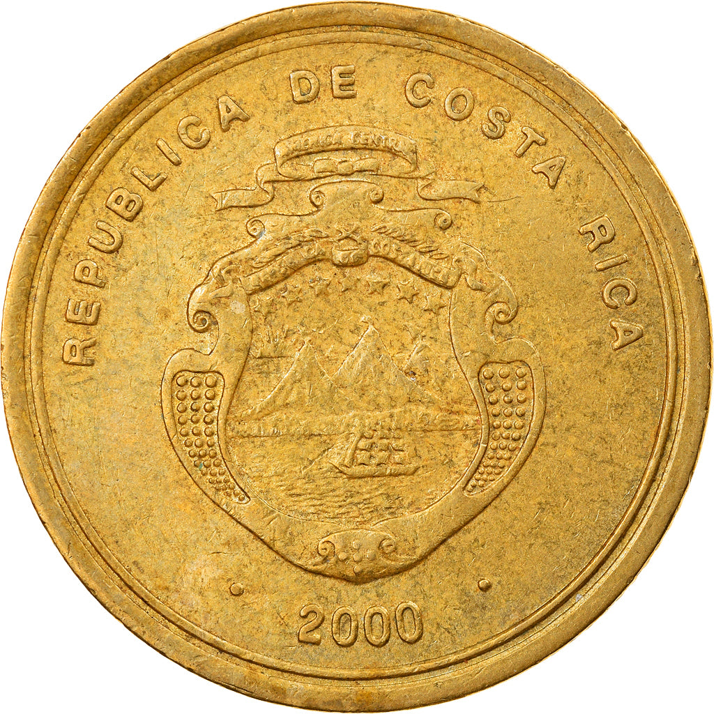 Monnaie, Costa Rica, 100 Colones, 2000, TTB, Laiton, KM:240