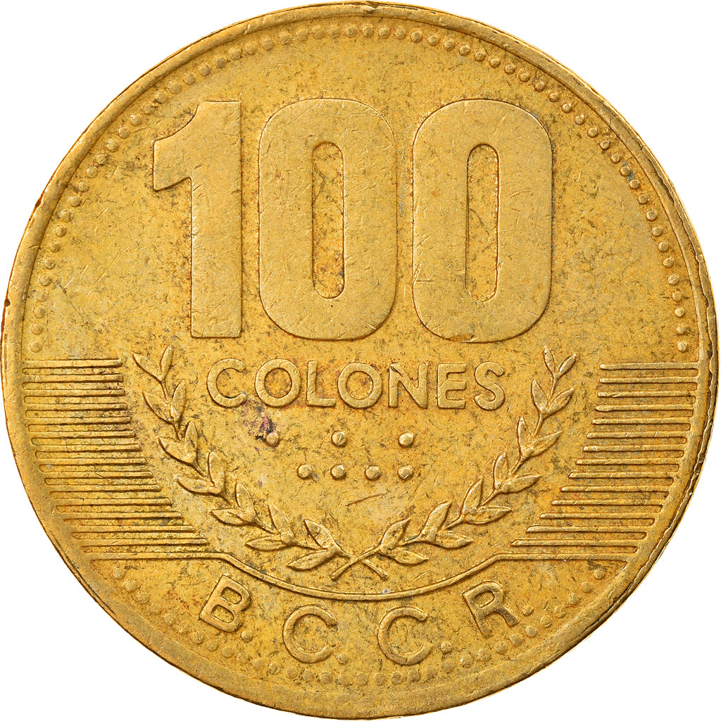 Monnaie, Costa Rica, 100 Colones, 2000, TTB, Laiton, KM:240