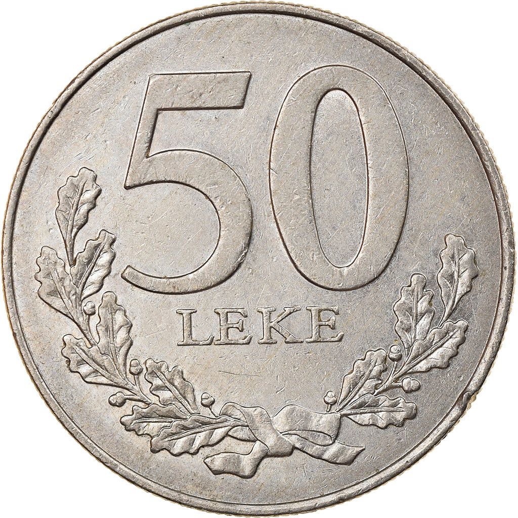 Coin, Albania, 50 Lekë, 1996, EF(40-45), Copper-nickel, KM:79