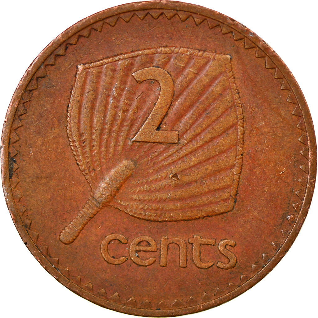 Moneta, Fiji, Elizabeth II, 2 Cents, 1969, EF(40-45), Bronze, KM:28