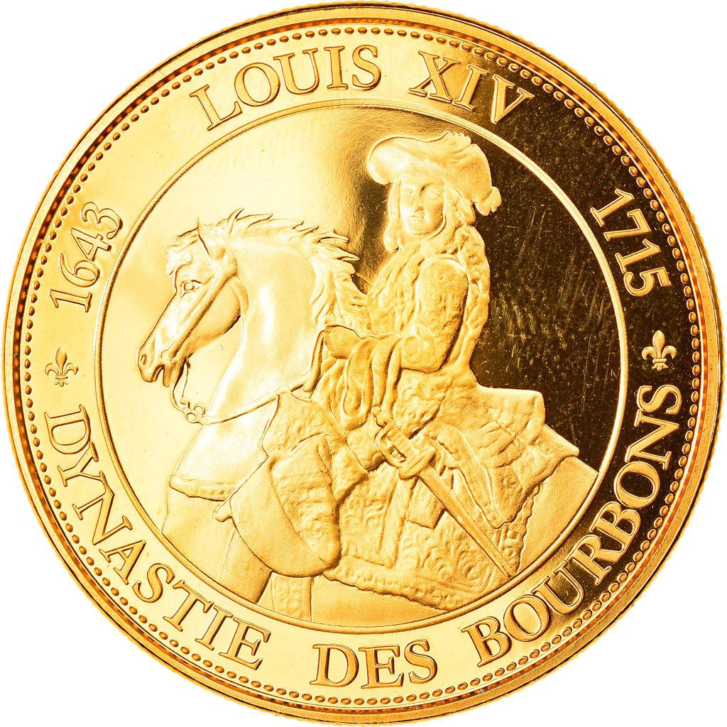 France, Médaille, Louis XIV, Dynastie des Bourbons, History, FDC, Copper-Nickel