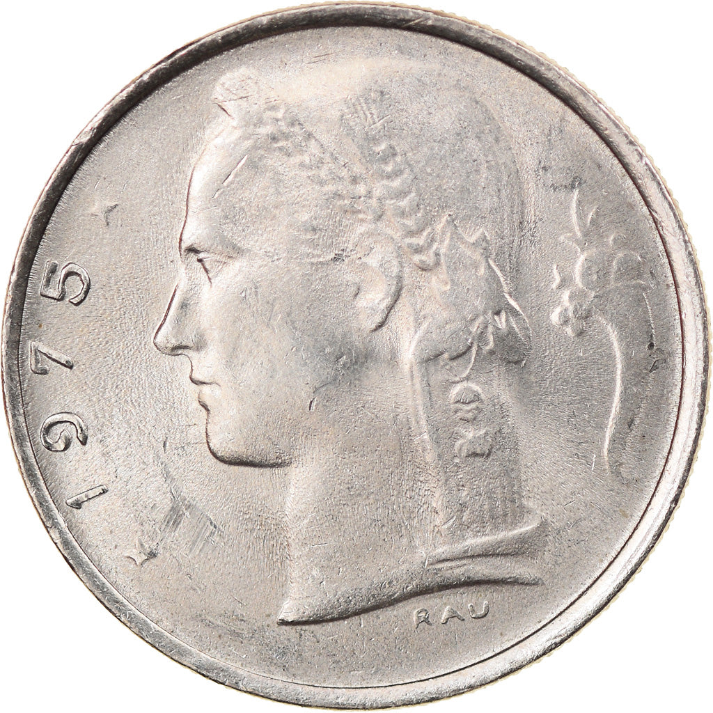 Münze, Belgien, Franc, 1975, VZ, Copper-nickel, KM:143.1