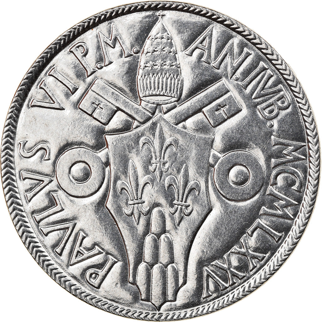 Moneta, CITTÀ DEL VATICANO, Paul VI, 100 Lire, 1975, SPL-, Acciaio