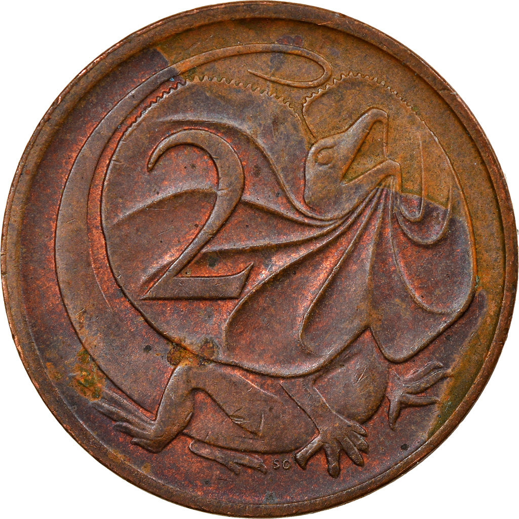 Münze, Australien, Elizabeth II, 2 Cents, 1972, SS, Bronze, KM:63