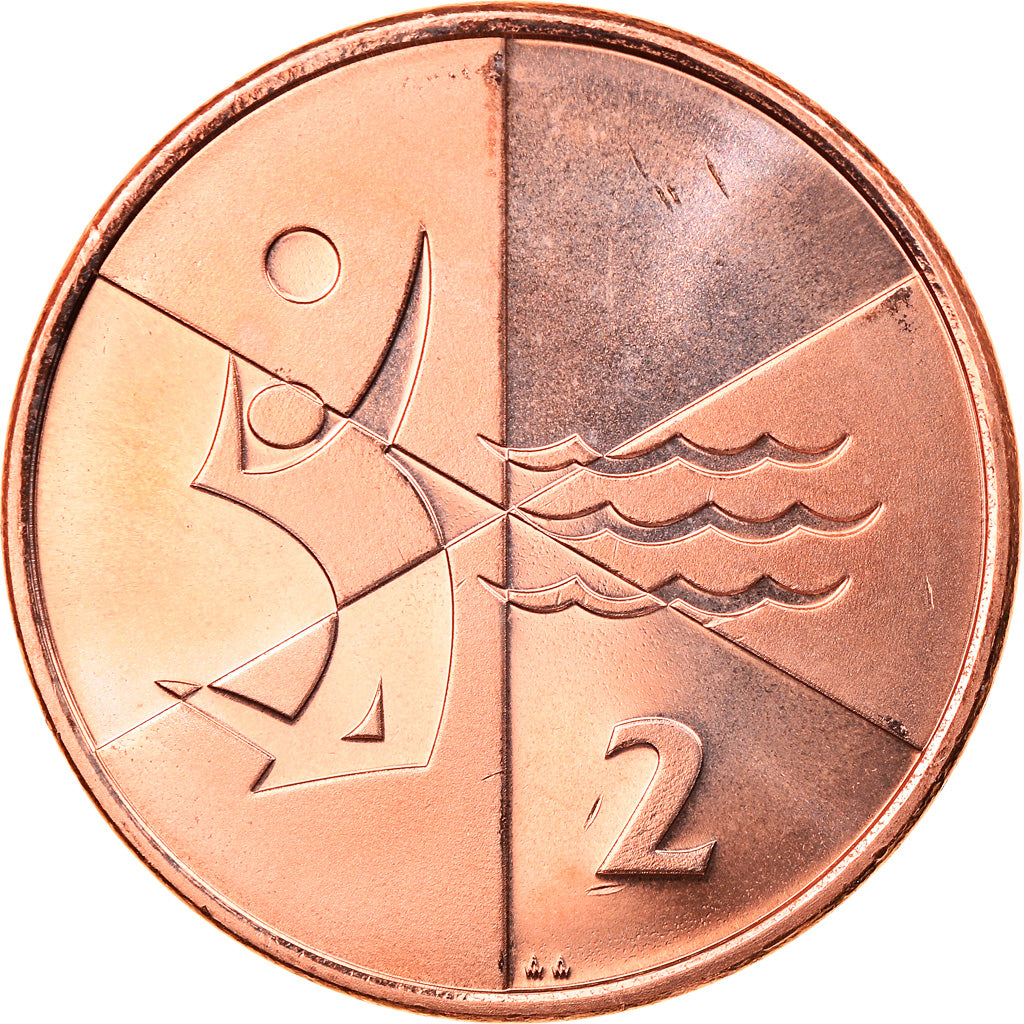 Monnaie, Gibraltar, Island games, 2 Pence, 2019, SPL, Copper Plated Steel