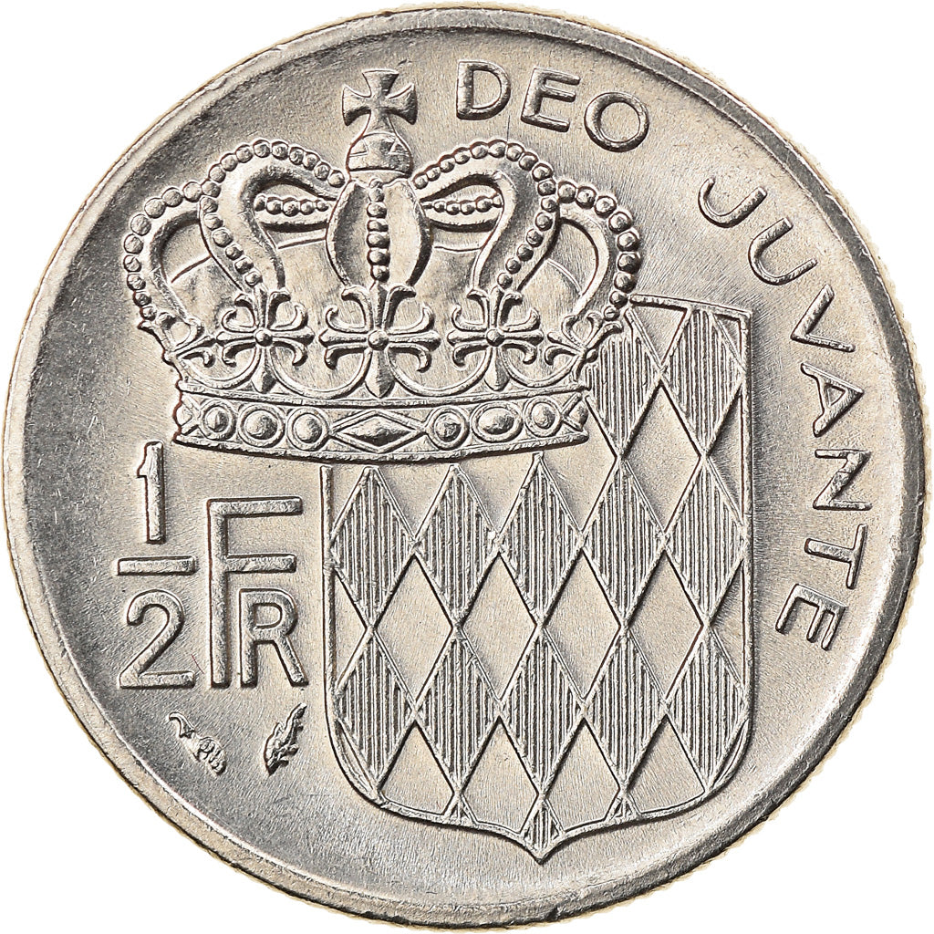 Monnaie, Monaco, Rainier III, 1/2 Franc, 1978, SPL, Nickel, Gadoury:MC 149