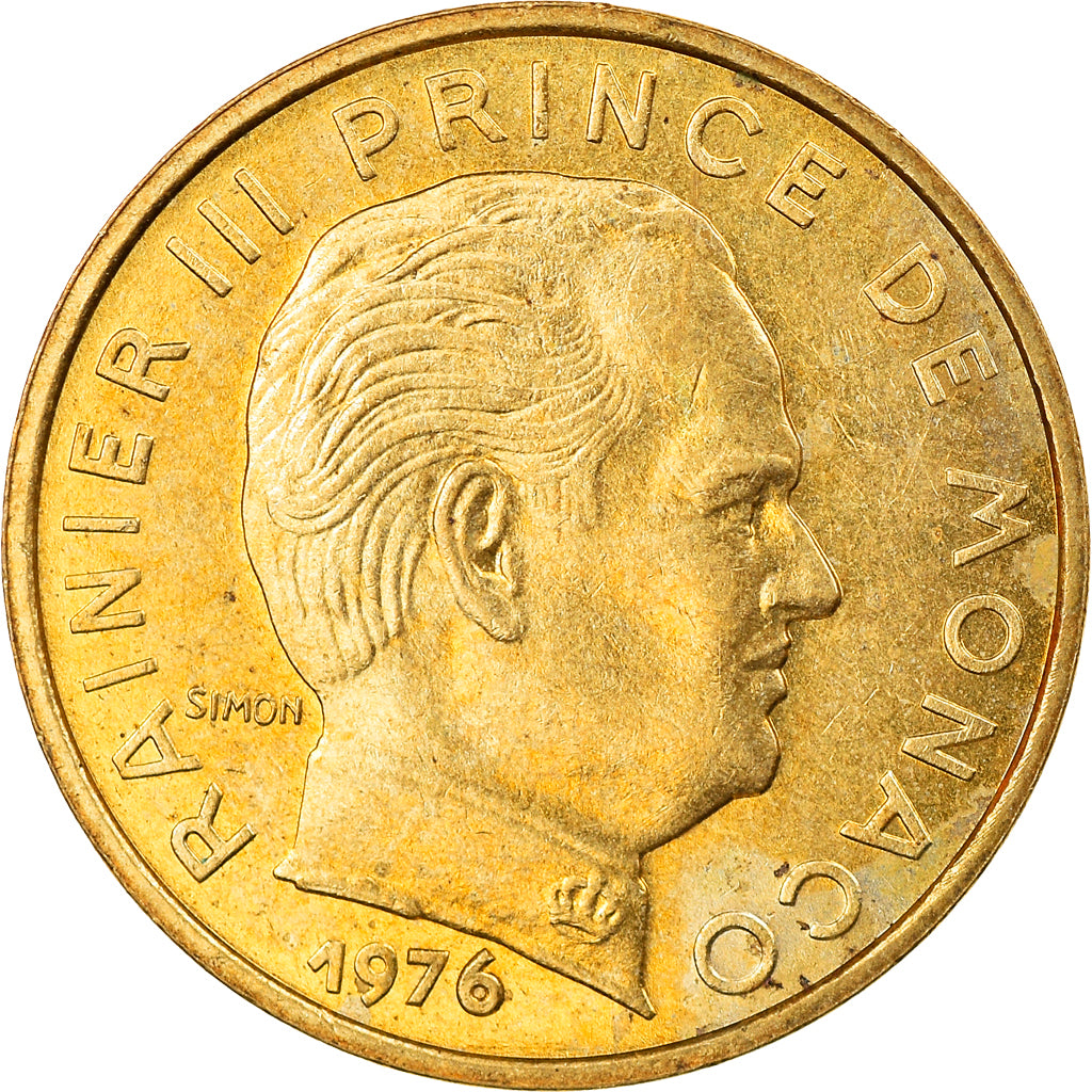 Moneda, Mónaco, Rainier III, 10 Centimes, 1976, EBC, Aluminio - bronce, KM:142