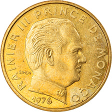 Moneta, Monaco, Rainier III, 10 Centimes, 1976, SPL-, Alluminio-bronzo, KM:142