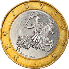 Münze, Monaco, Rainier III, 10 Francs, 1989, VZ, Bi-Metallic, KM:163