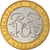 Moeda, Mónaco, Rainier III, 10 Francs, 1991, EF(40-45), Bimetálico, KM:163