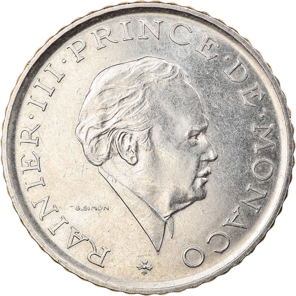Moneda, Mónaco, Rainier III, 2 Francs, 1979, MBC, Níquel, KM:157, Gadoury:MC