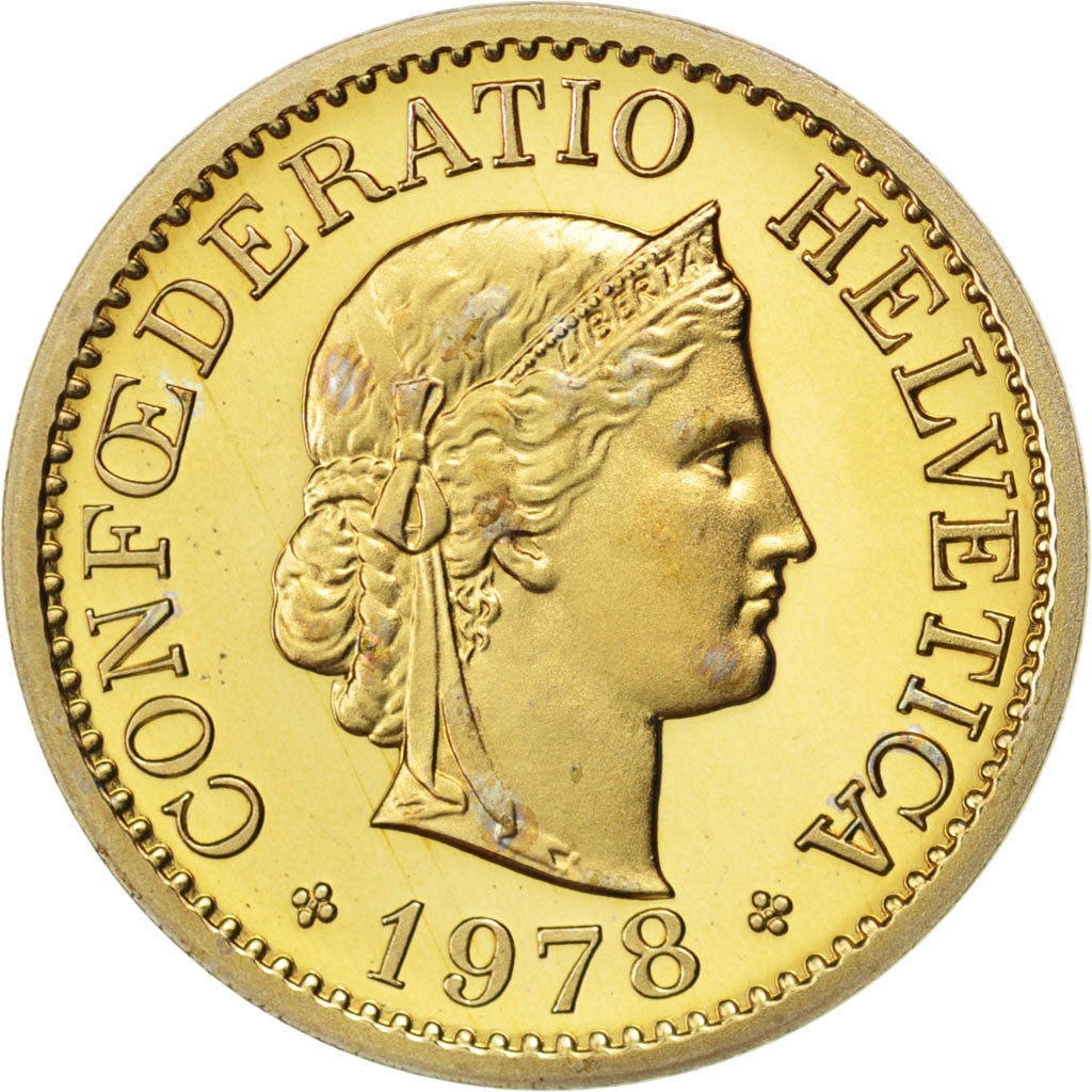Coin, Switzerland, 10 Rappen, 1978, MS(63), Copper-nickel, KM:27