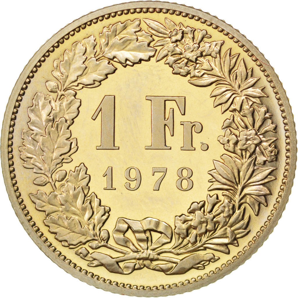 Coin, Switzerland, Franc, 1978, MS(63), Copper-nickel, KM:24a.1