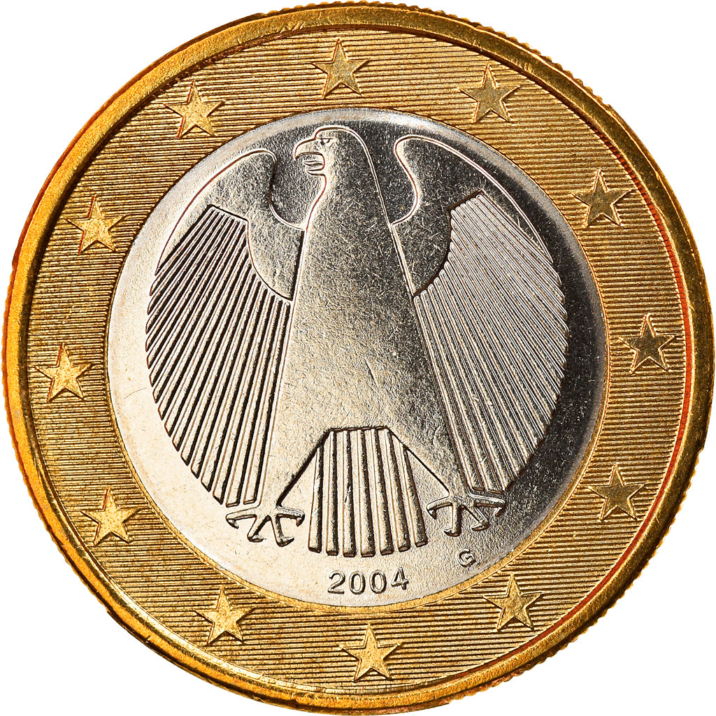 GERMANY - FEDERAL REPUBLIC, Euro, 2004, Karlsruhe, MS(65-70), Bi-Metallic