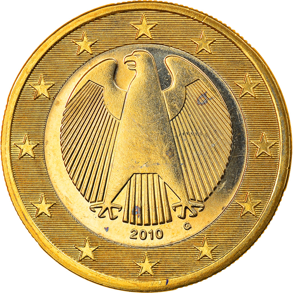 GERMANIA - REPUBBLICA FEDERALE, Euro, 2010, Karlsruhe, FDC, Bi-metallico, KM:257