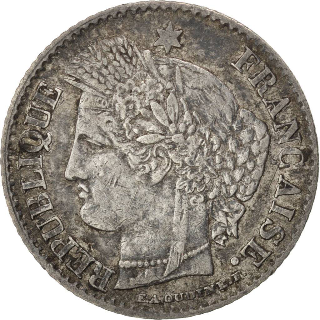 Monnaie, France, Cérès, 20 Centimes, 1850, Bordeaux, TTB, Argent, KM:758.3
